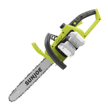 Load image into Gallery viewer, Sun Joe 24V-X2-CS16 48-Volt iON+ Cordless Chain Saw Kit | 16-Inch | W/ 2 x 2.0-Ah Batteries and Charger