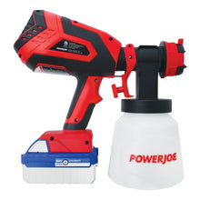 Load image into Gallery viewer, Sun Joe 24V-PS1-RED 24-Volt iON+ Cordless HVLP Handheld Paint Sprayer Kit | 4.0-Ah | W/ 2.0-Ah Battery, Charger, and Included Accessories