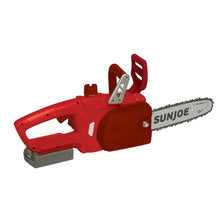Load image into Gallery viewer, Sun Joe 20ViON-CS10-RED 20-Volt iON Lithium Ion Chainsaw Kit | 10-Inch | W/ 2.0-Ah Battery and Charger (Red)