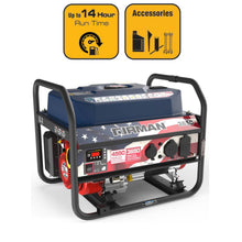 Load image into Gallery viewer, FIRMAN P03611 4550/3650 Watt Gas Recoil Start Generator, EPA Only (Stars and Stripes)
