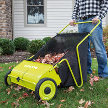 Load image into Gallery viewer, Sun Joe SJSW26M-RM Manual Push Lawn Sweeper | 26-Inch | 52.3 Gallon Catcher (Certified Refurbished)