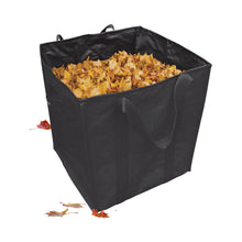 Load image into Gallery viewer, Martha Stewart MTS-MLB1-MBK 48-Gallon Multi-Purpose Re-Usable Heavy Duty Garden Tote Bag with Reinforced Shoulder Straps and Side Handles (Black)