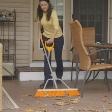 Load image into Gallery viewer, Ergie Systems ERG-PSHB24 Steel Shaft Strain Reducing Indoor/Outdoor Push Broom | 56-Inch Shaft | 24-Inch Broom