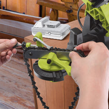 Load image into Gallery viewer, Sun Joe 24V-SAW-BDL 24-Volt iON+ Chainsaw Bundle | W/ Chainsaw Kit, Pole Saw Kit, and Chainsaw Sharpener
