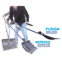 Load image into Gallery viewer, Snow Joe SJ-SHLV20 Shovelution Back Saving Telescoping Snow Shovel | Poly Blade | 20-in
