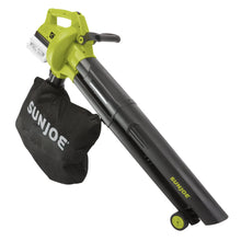 Load image into Gallery viewer, Sun Joe LEAFRELIEF-BDL Leaf Removal Bundle | W/ 48-Volt Cordless Blower/Vacuum/Mulcher Kit, Electric Leaf Shredder, and Leaf Bag
