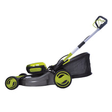 Load image into Gallery viewer, Sun Joe iON100V-POWERUP-BDL 100-Volt iONPRO POWERUP Bundle | W/ 100-Volt Snow Blower Kit, Lawn Mower, and Chainsaw

